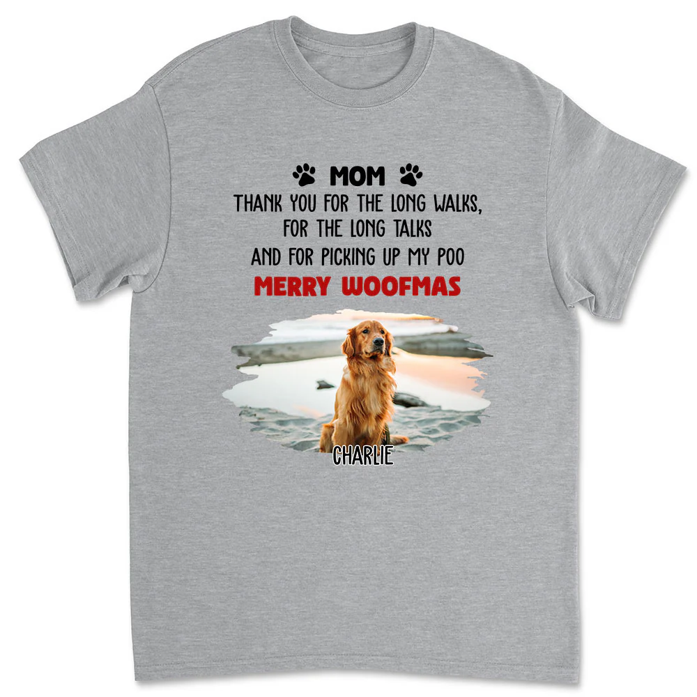 Long Walks Long Talks Photo - Personalized Custom Unisex T-shirt - Image 4