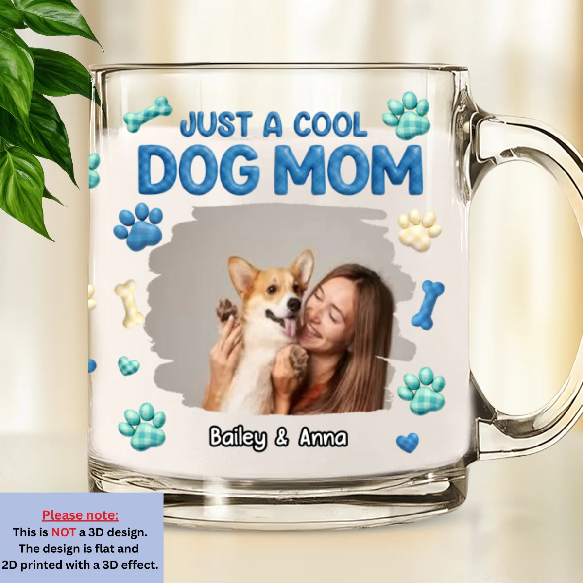Look At Us Photo - Personalized Custom 3D Effect Glass Mug - Image 4