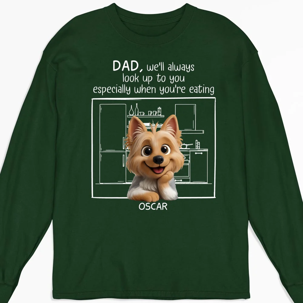 Look Up To You Ever Since - Personalized Custom 3D Effect Long Sleeve T-Shirt - Image 5