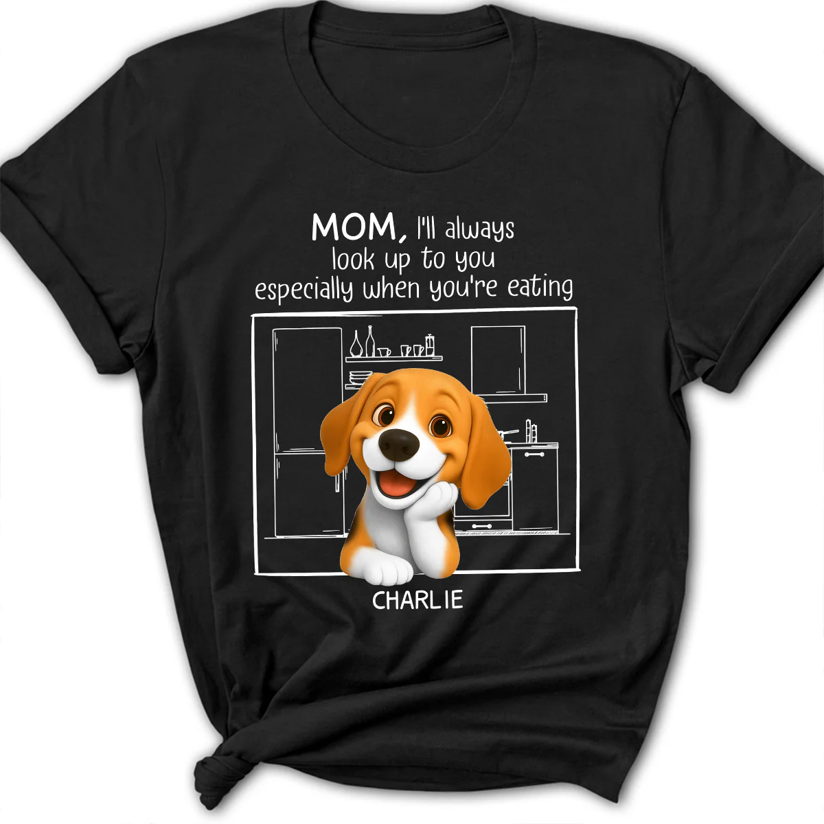 Look Up To You Ever Since - Personalized Custom 3D Effect Women's T-Shirt