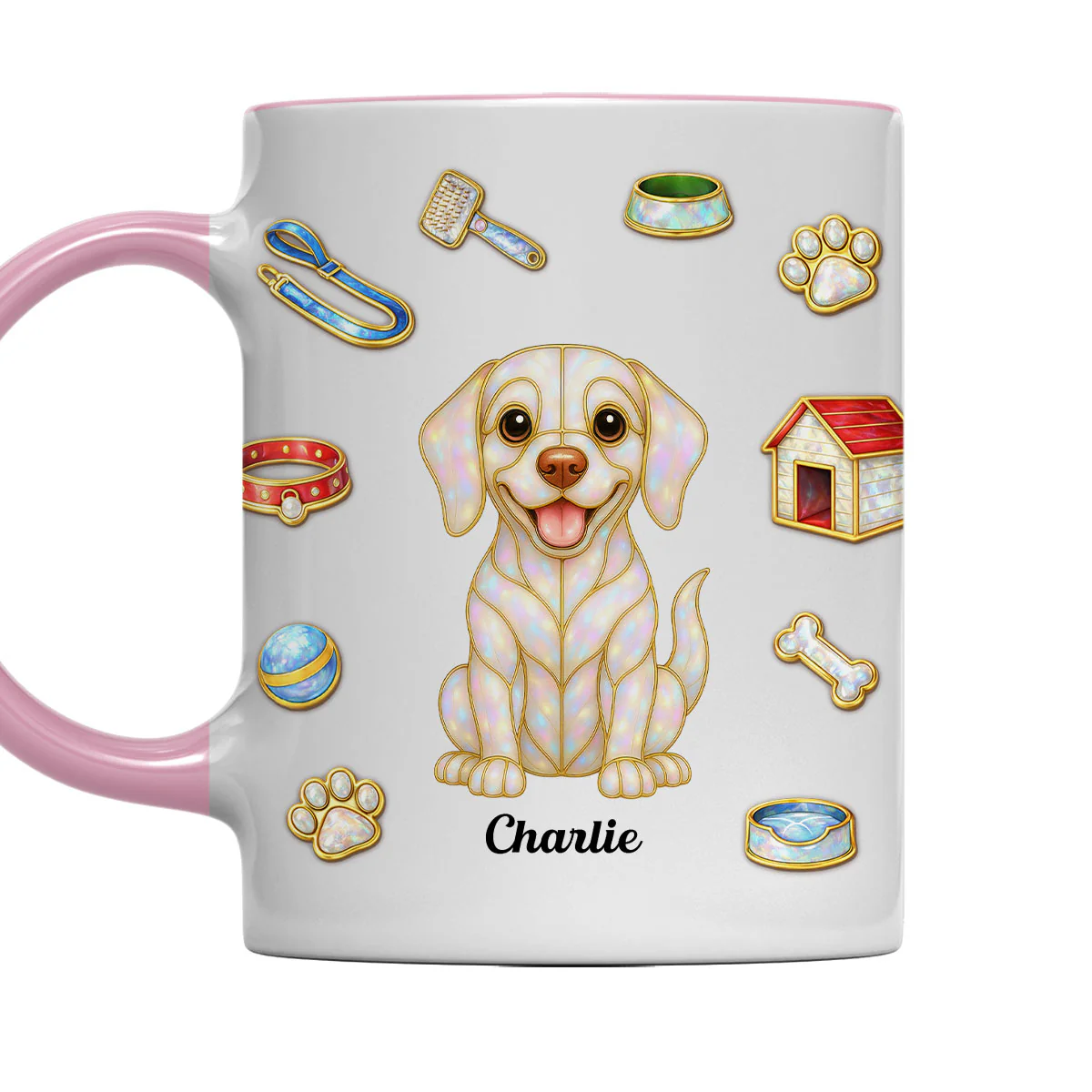 Love Being With You - Personalized Custom 3D Effect Accent Mug