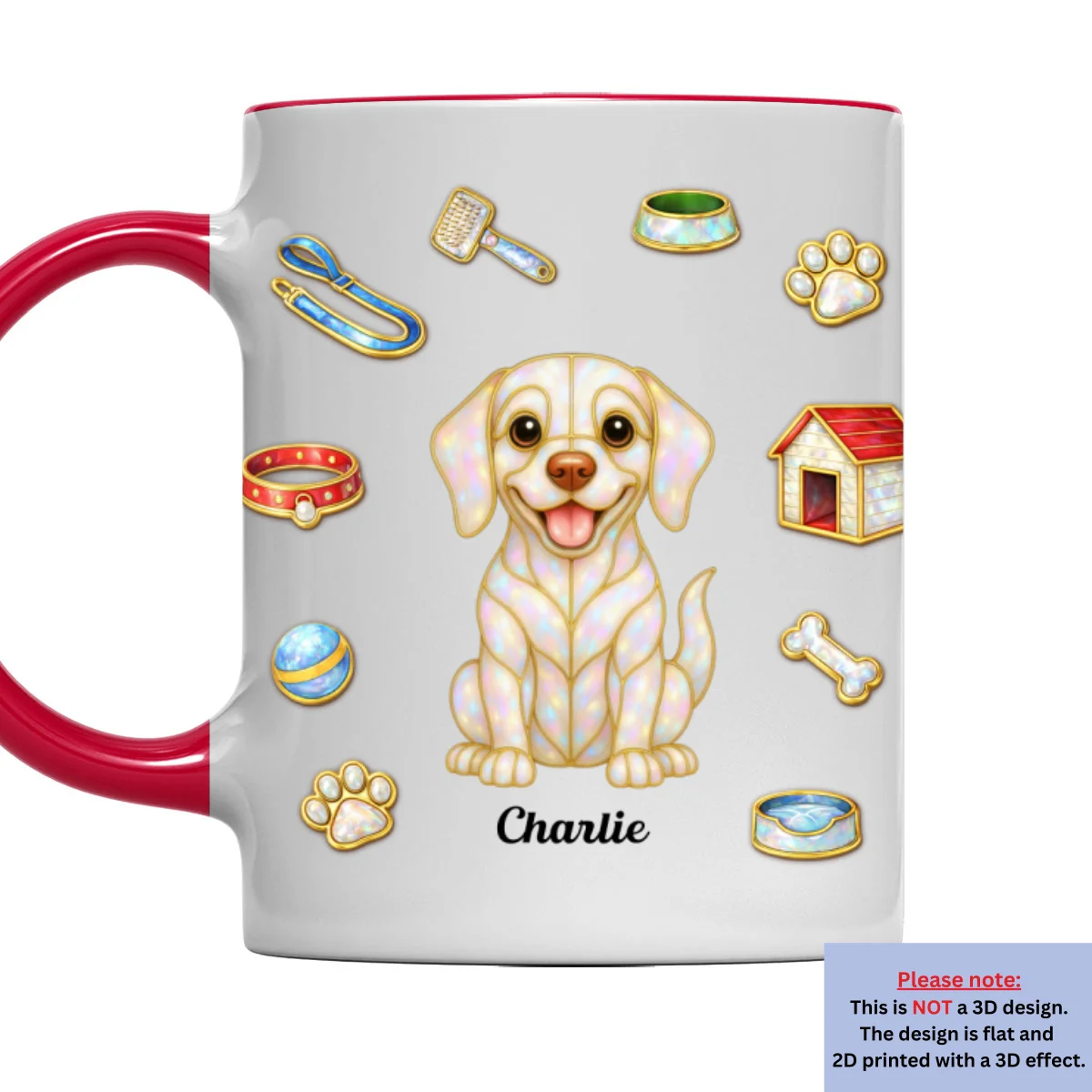 Love Being With You - Personalized Custom 3D Effect Accent Mug - Image 11