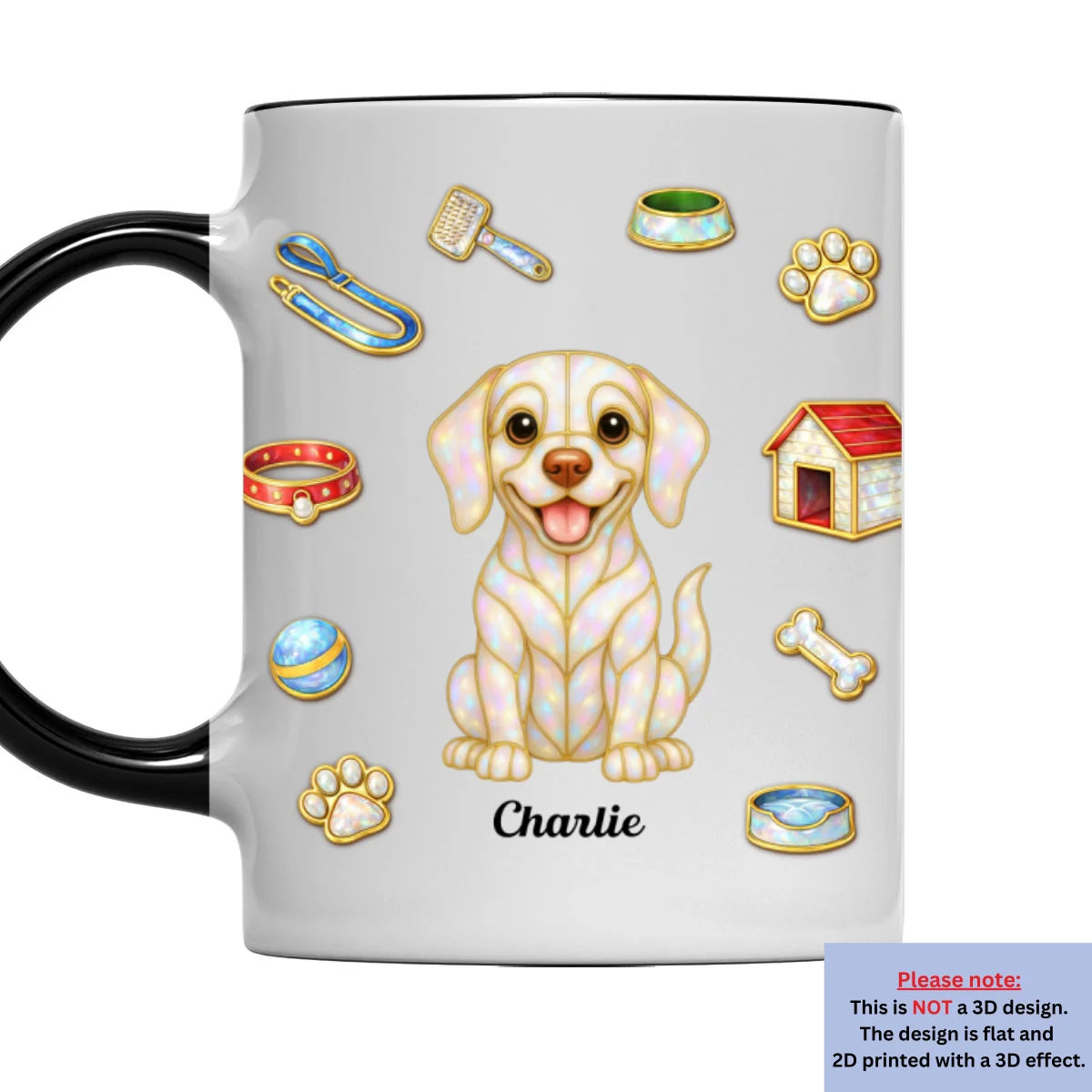Love Being With You - Personalized Custom 3D Effect Accent Mug - Image 7