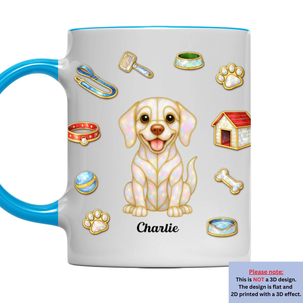 Love Being With You - Personalized Custom 3D Effect Accent Mug - Image 8