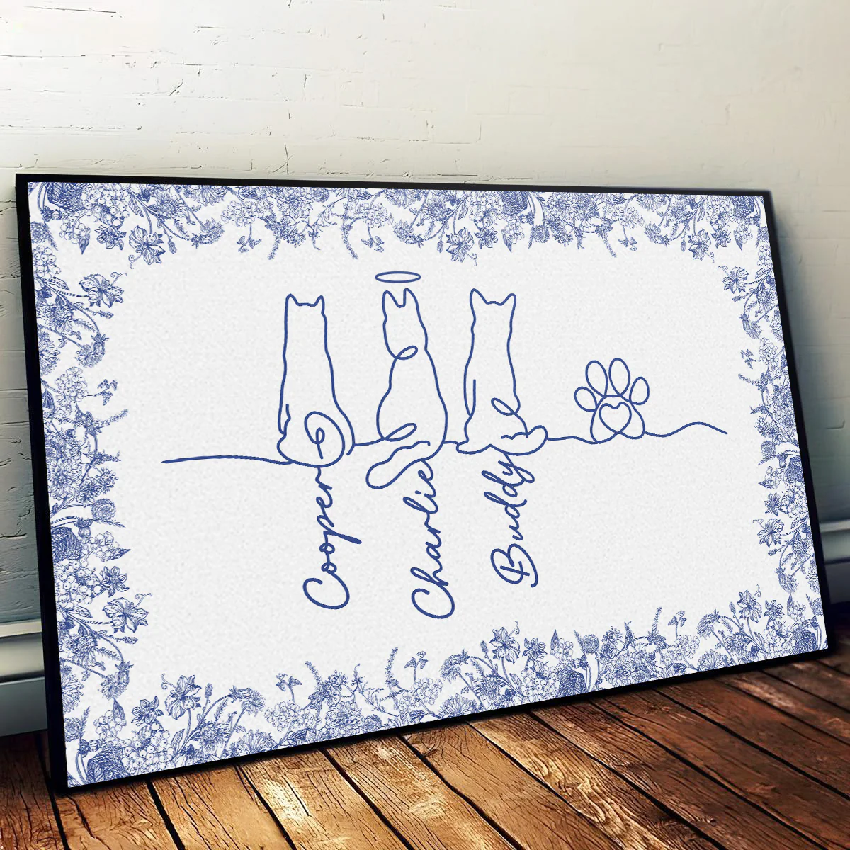 Love Dog Line Art - Personalized Custom Poster - Image 5