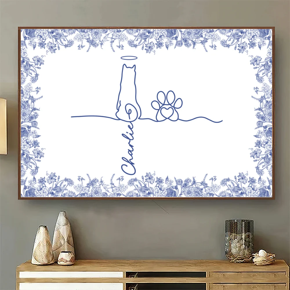 Love Dog Line Art - Personalized Custom Poster - Image 7