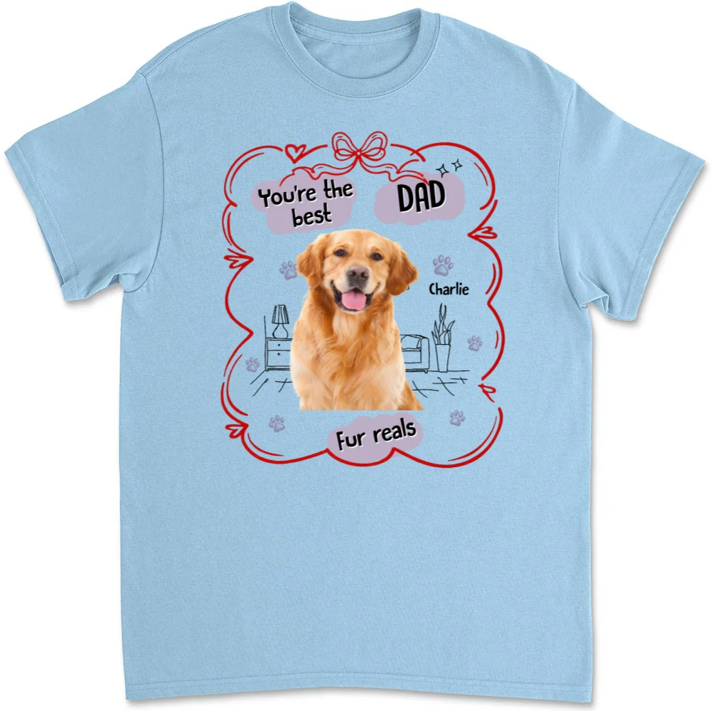 Love Dog Mom For Reals Photo - Personalized Custom Unisex T-Shirt - Image 6