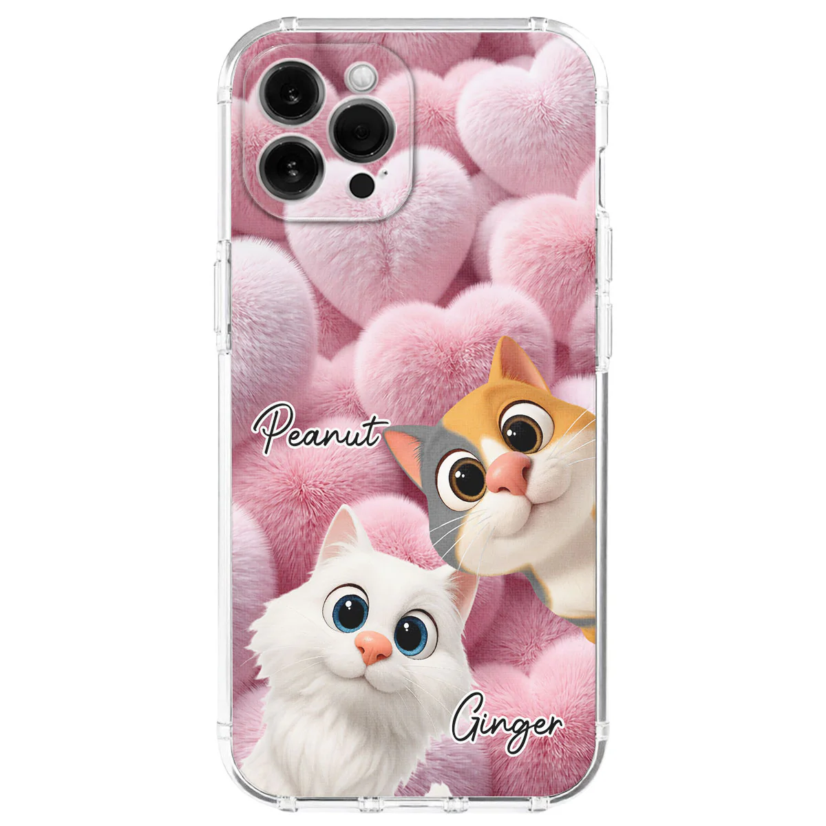 Love My Fur Babies Cats - Personalized Custom 3D Effect Phone Case