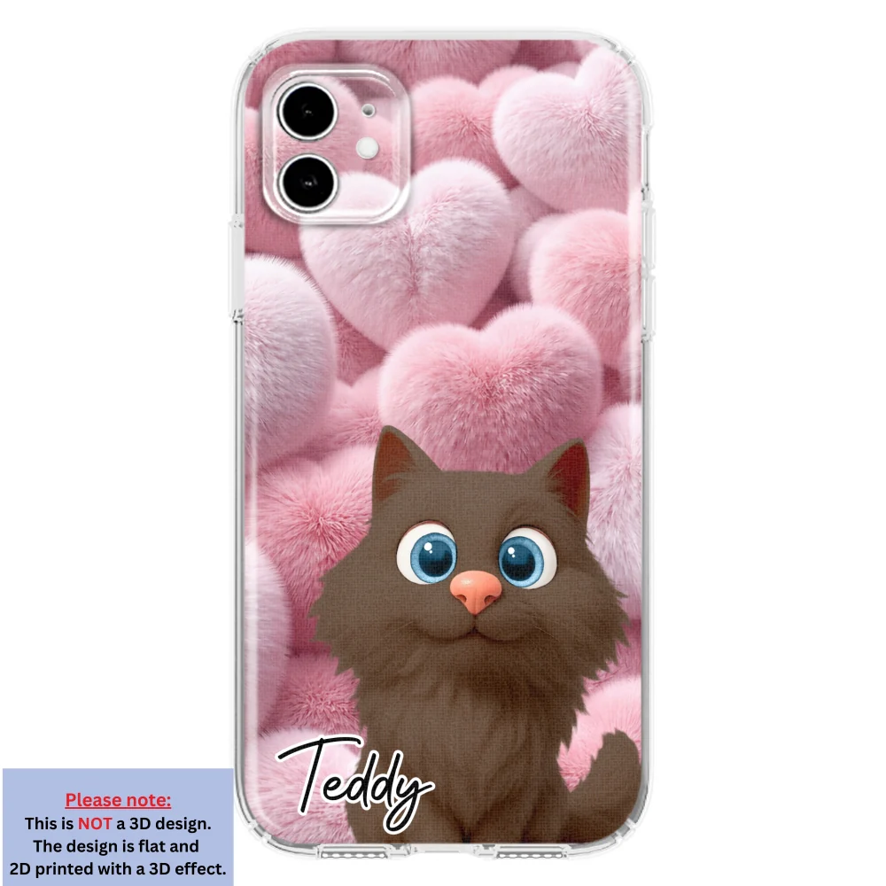 Love My Fur Babies Cats - Personalized Custom 3D Effect Phone Case - Image 10