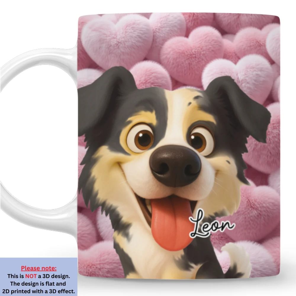 Love My Fur Babies - Personalized Custom 3D Effect Coffee Mug - Image 7