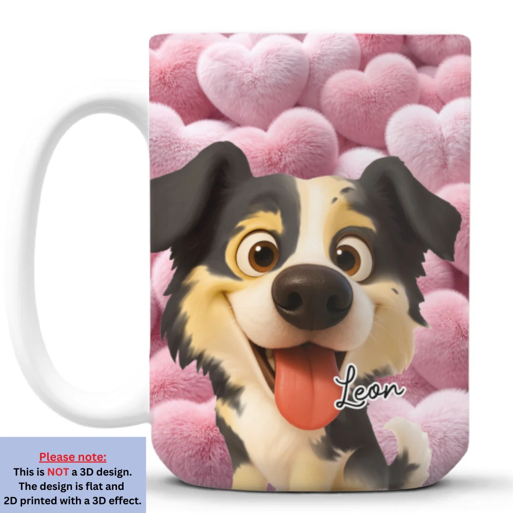 Love My Fur Babies - Personalized Custom 3D Effect Coffee Mug - Image 8
