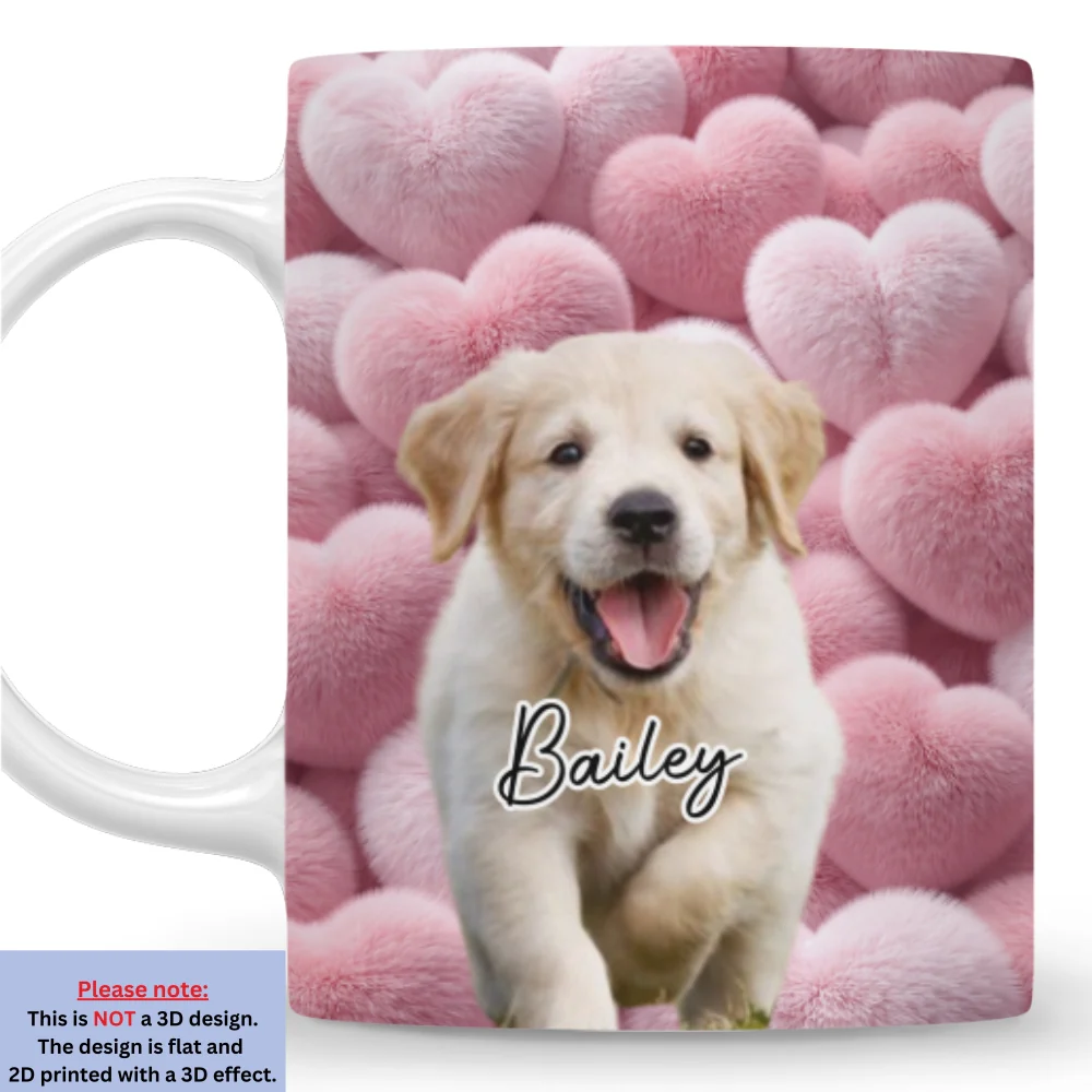 Love My Fur Babies Photo - Personalized Custom 3D Effect Coffee Mug - Image 3