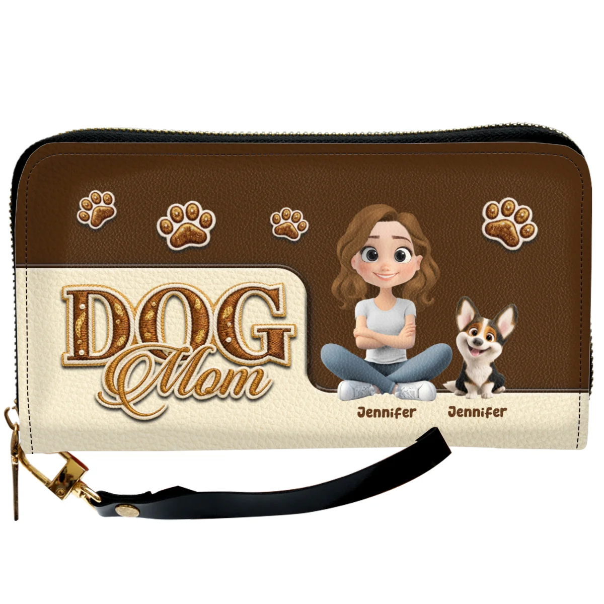 Love The Dog - Personalized Custom Leather Wallet - Image 7