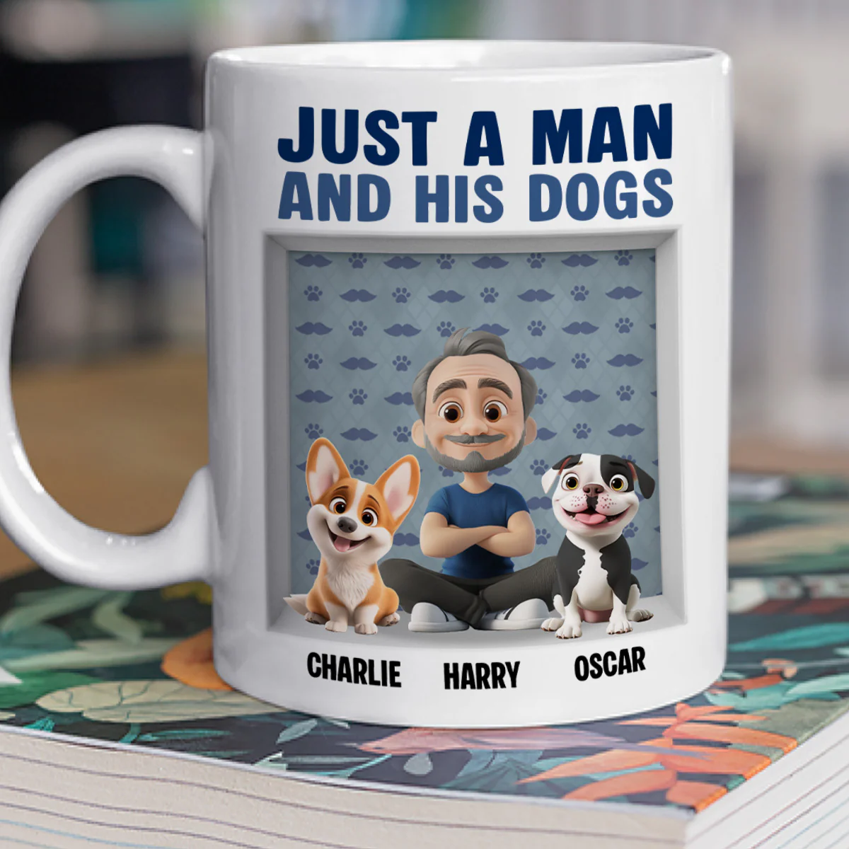Love You Day And Night - Personalized Custom 3D Effect Mug - Image 2