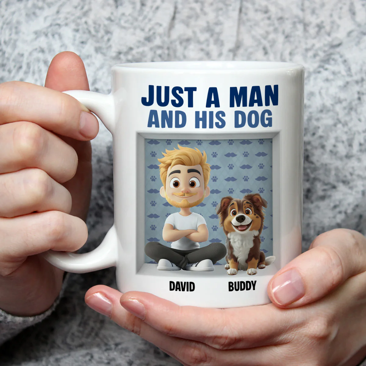 Love You Day And Night - Personalized Custom 3D Effect Mug - Image 3