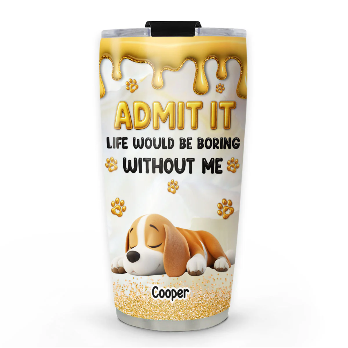 Love You Longer - Personalized Custom 3D Effect Tumbler