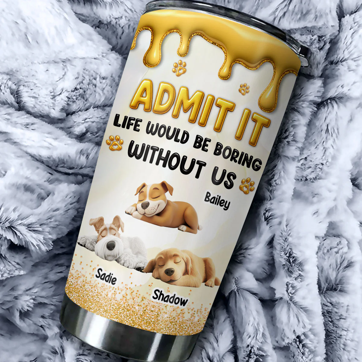Love You Longer - Personalized Custom 3D Effect Tumbler - Image 2