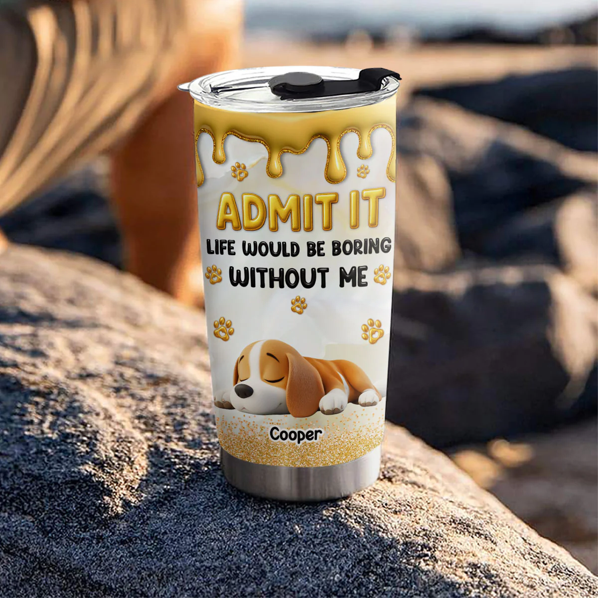 Love You Longer - Personalized Custom 3D Effect Tumbler - Image 5