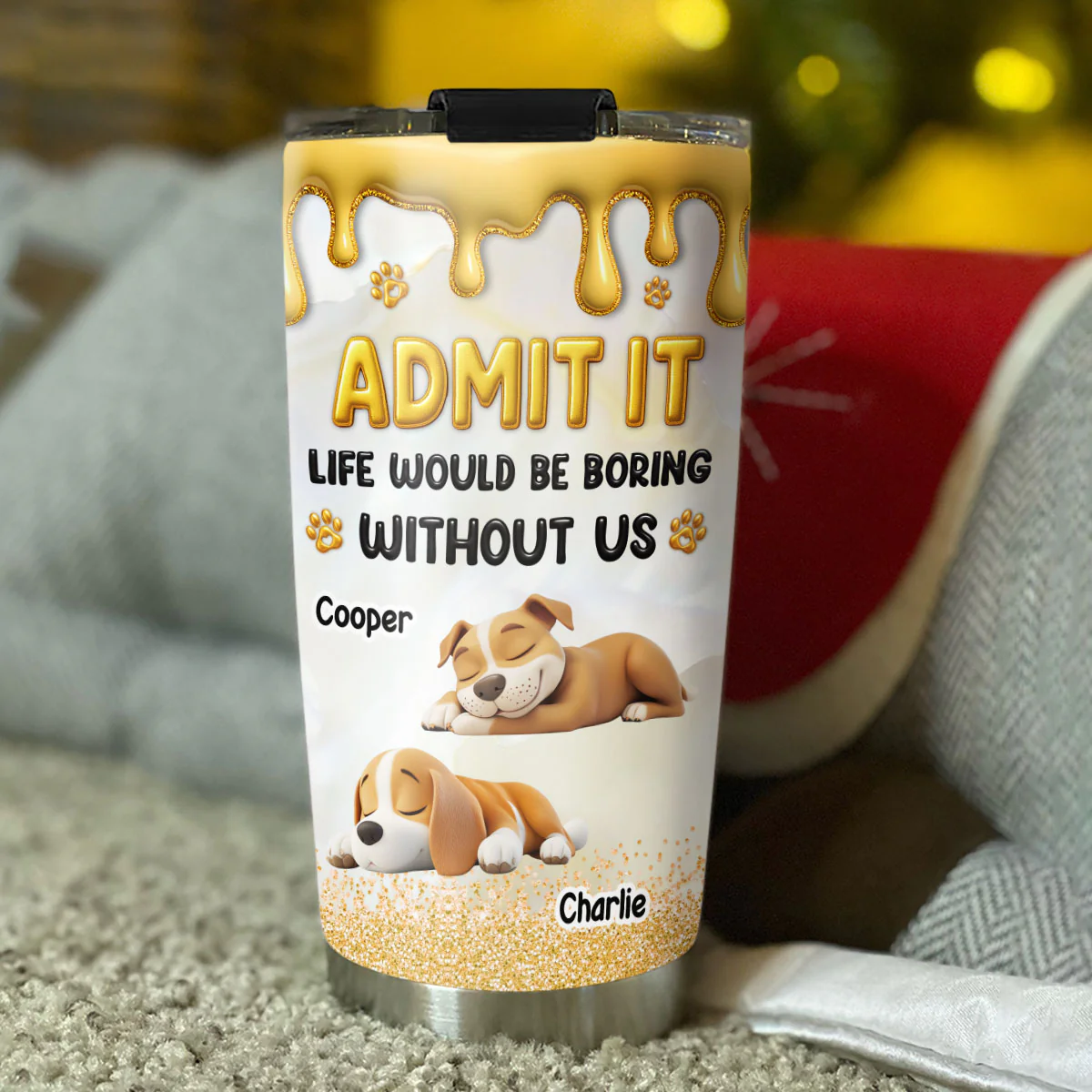 Love You Longer - Personalized Custom 3D Effect Tumbler - Image 6