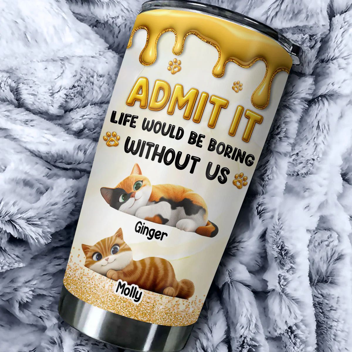 Love You Longer Pet Version - Personalized Custom 3D Effect Tumbler - Image 2
