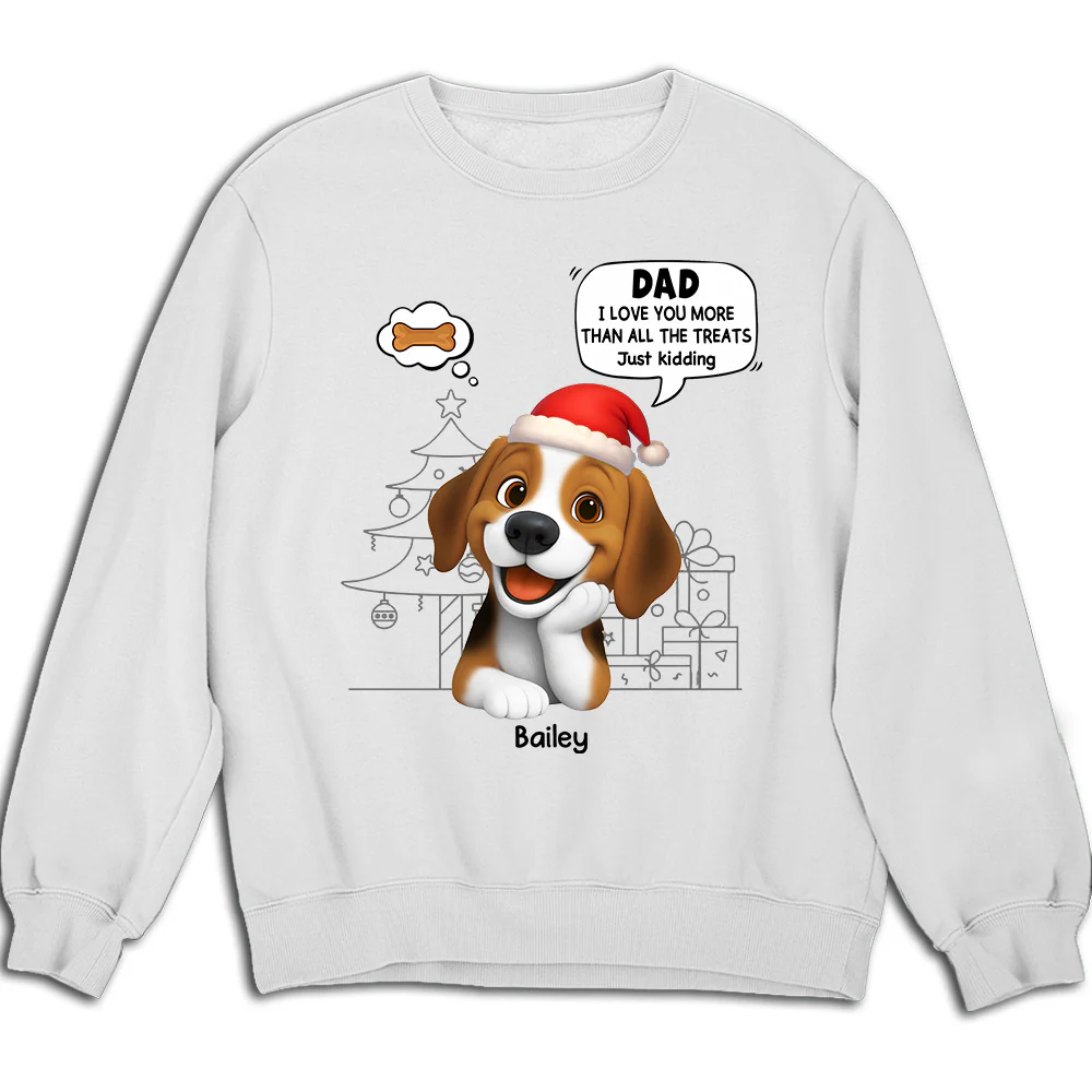 Love You More Than Treats - Personalized Custom Sweatshirt