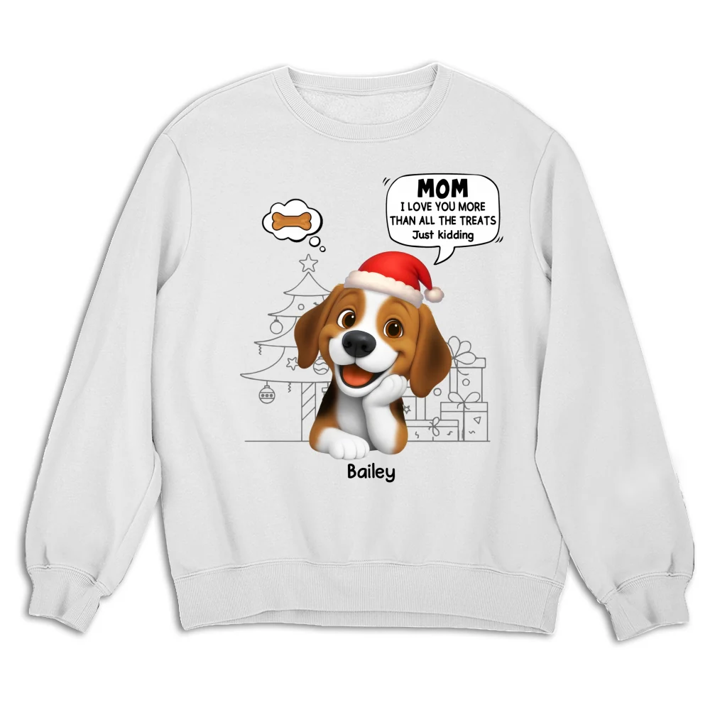 Love You More Than Treats - Personalized Custom Sweatshirt - Image 5