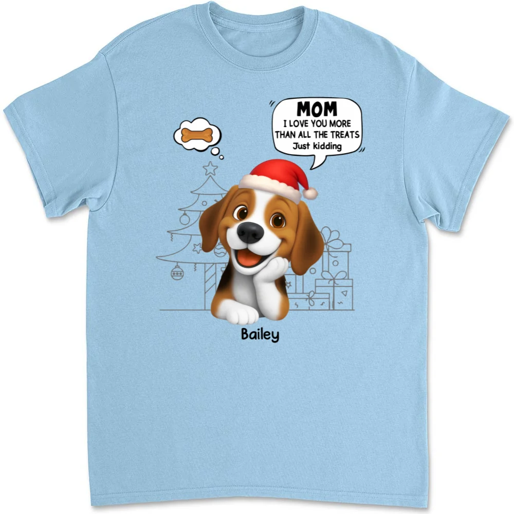 Love You More Than Treats - Personalized Custom Unisex T-shirt - Image 6