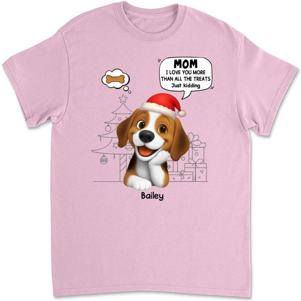 Love You More Than Treats - Personalized Custom Unisex T-shirt - Image 7