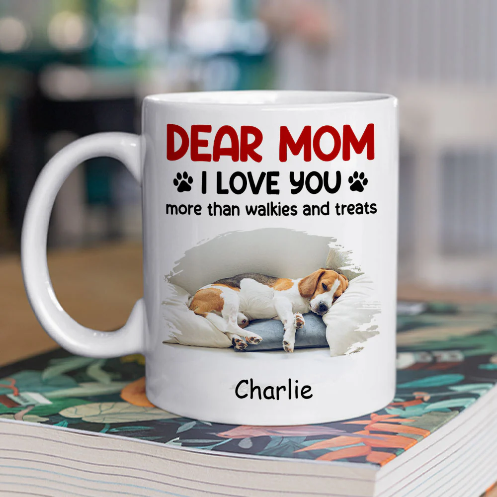 Love You More Than Treats Photo - Personalized Custom Coffee Mug