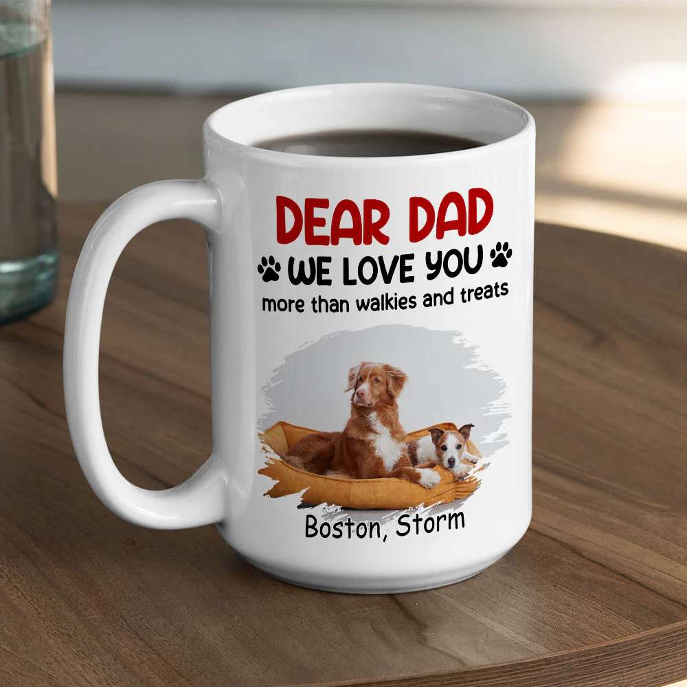 Love You More Than Treats Photo - Personalized Custom Coffee Mug - Image 4