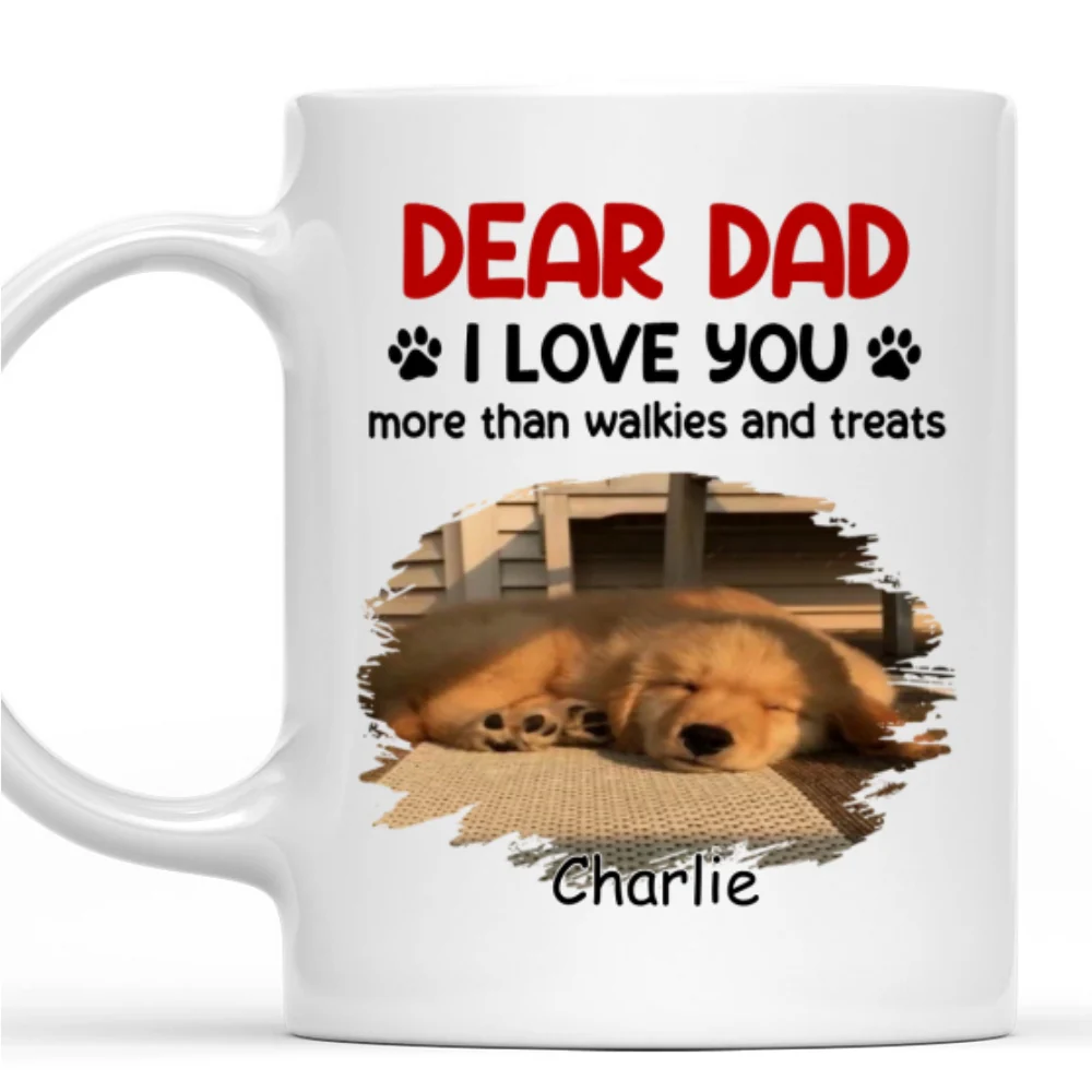 Love You More Than Treats Photo - Personalized Custom Coffee Mug - Image 7
