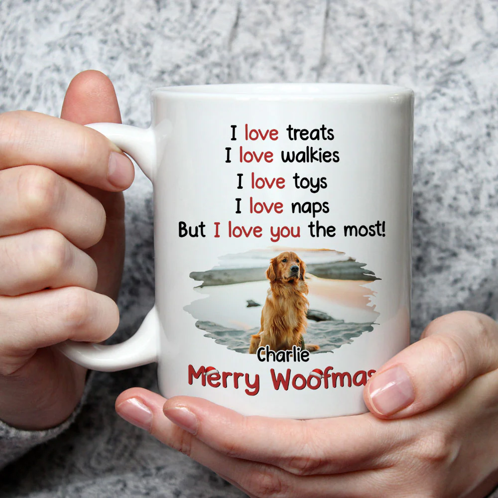 Love You The Most Photo - Personalized Custom Coffee Mug - Image 3