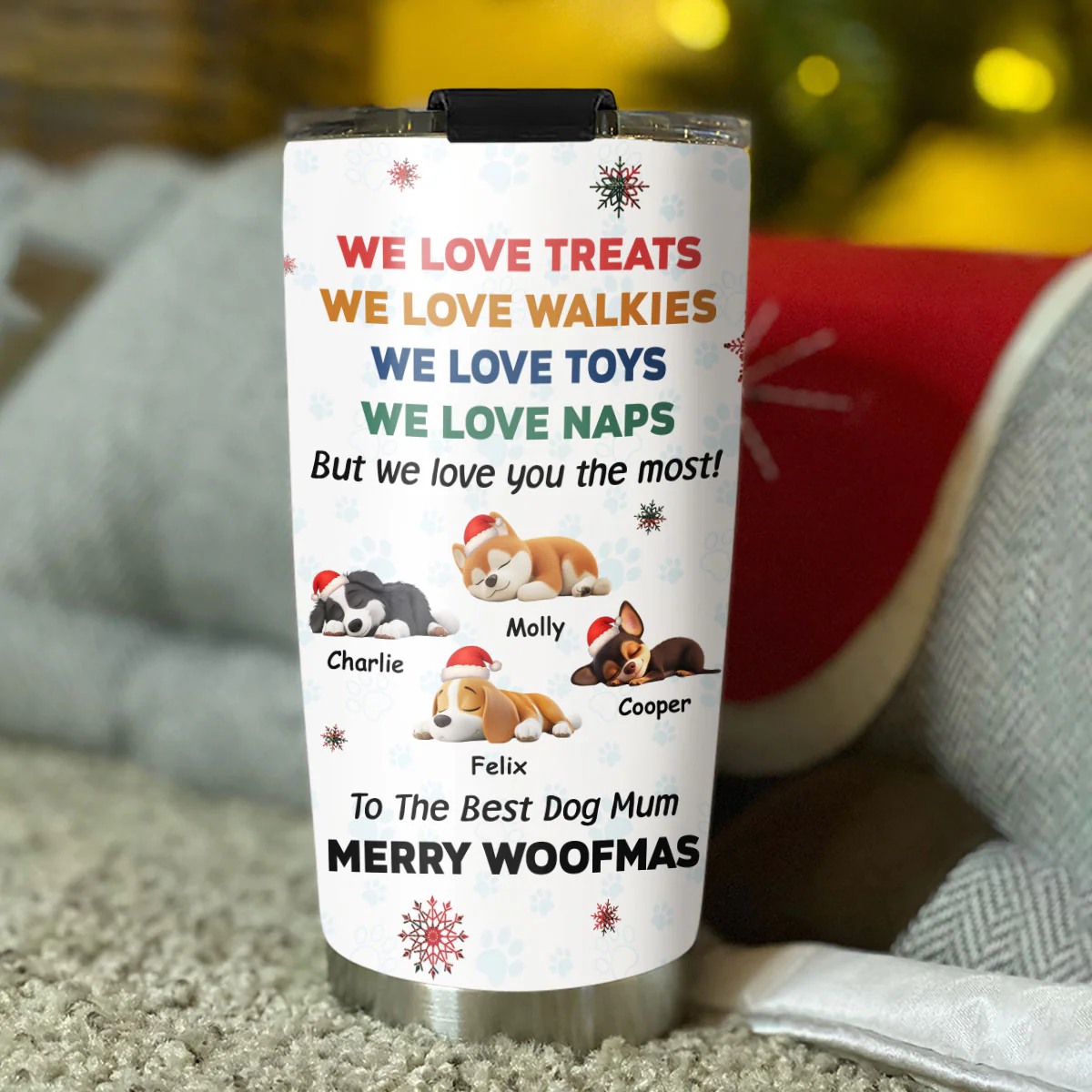 Love You The Most Snow Ver - Personalized Custom Tumbler - Image 4