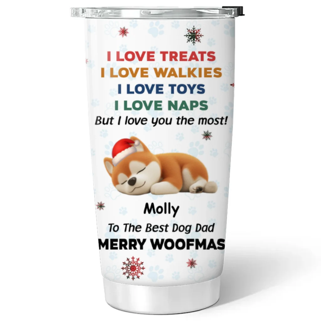 Love You The Most Snow Ver - Personalized Custom Tumbler - Image 5