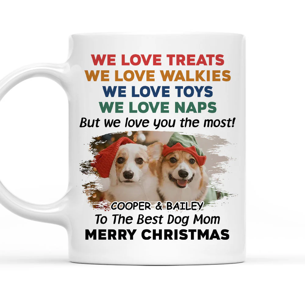 Love You The Most Snow Ver Photo - Personalized Custom Coffee Mug