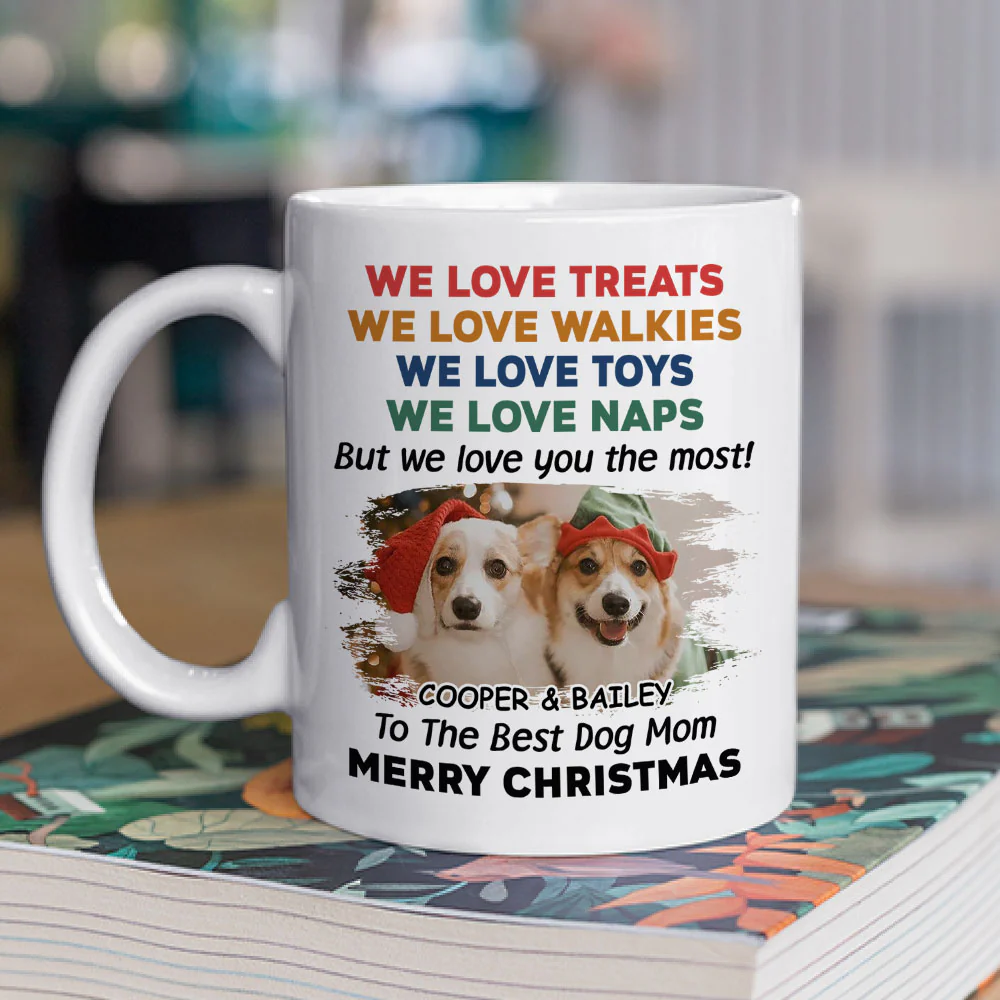 Love You The Most Snow Ver Photo - Personalized Custom Coffee Mug - Image 2