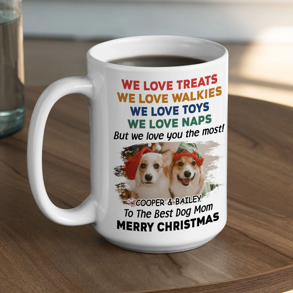Love You The Most Snow Ver Photo - Personalized Custom Coffee Mug - Image 6