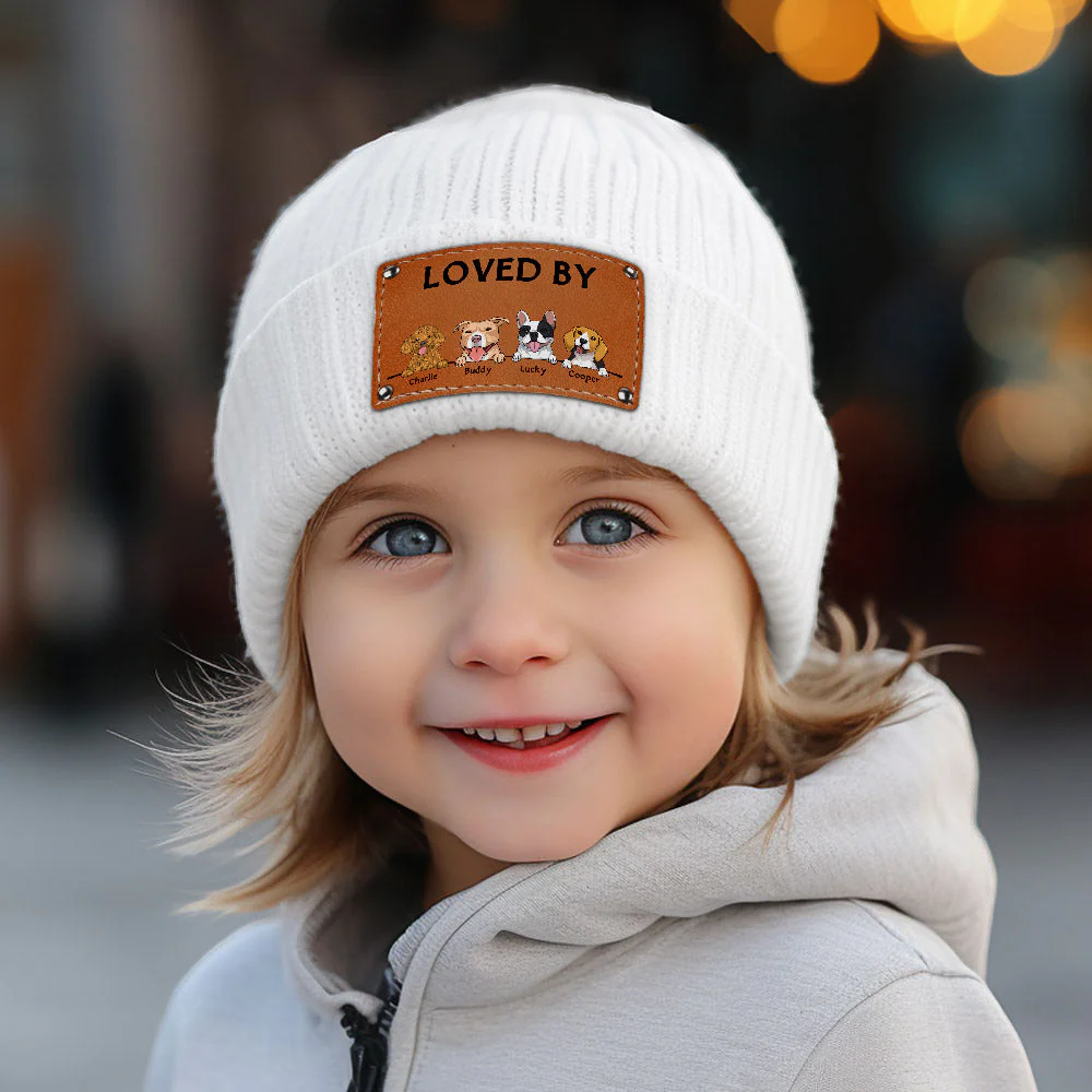 Loved By Dog - Personalized Custom Beanie - Image 4