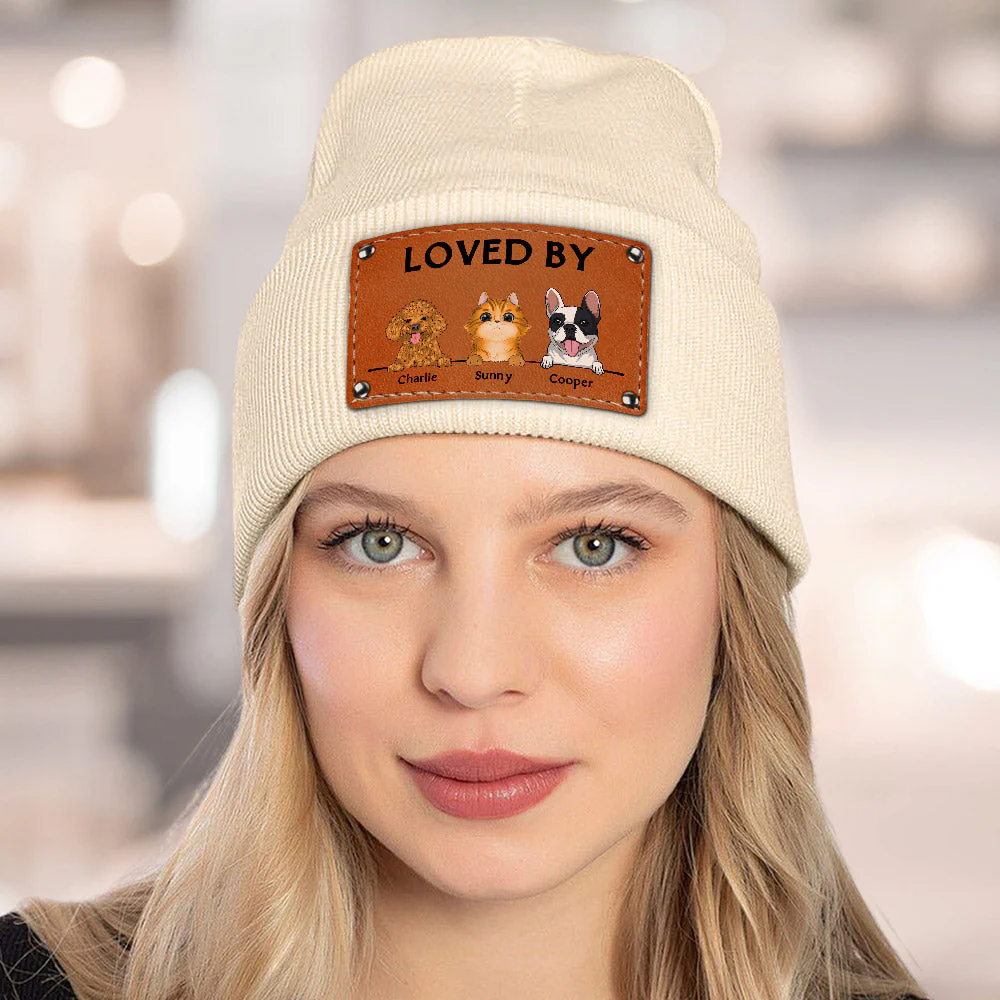 Loved By Dog - Personalized Custom Beanie - Image 5