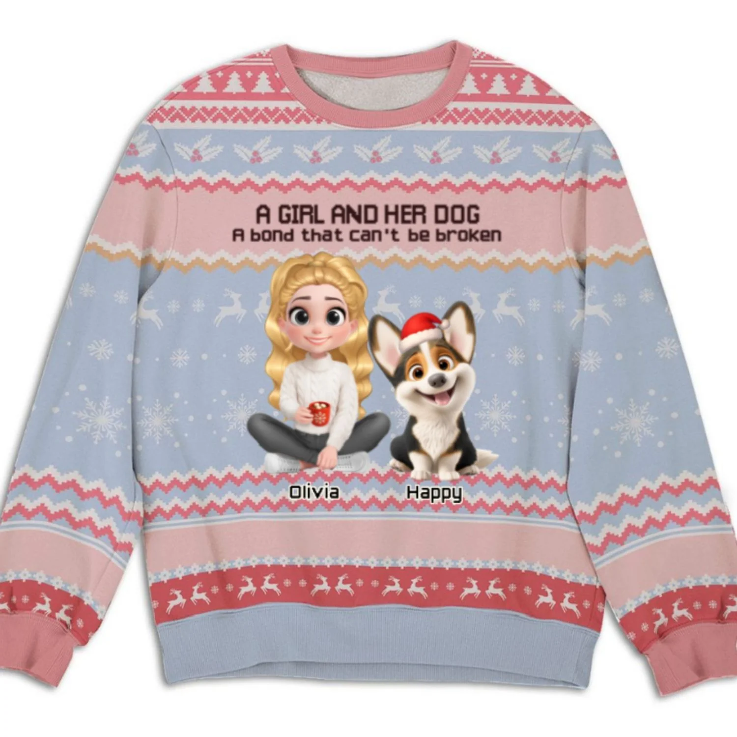 Lovely Christmas Clothing - Personalized Custom All-Over-Print Sweatshirt - Image 6