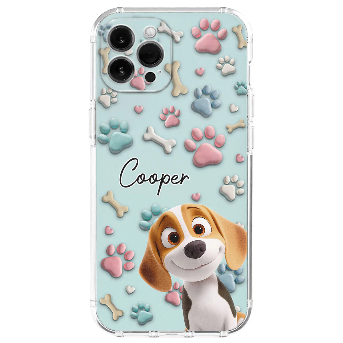 Lovely Dog Cartoon - Personalized Custom Phone Case