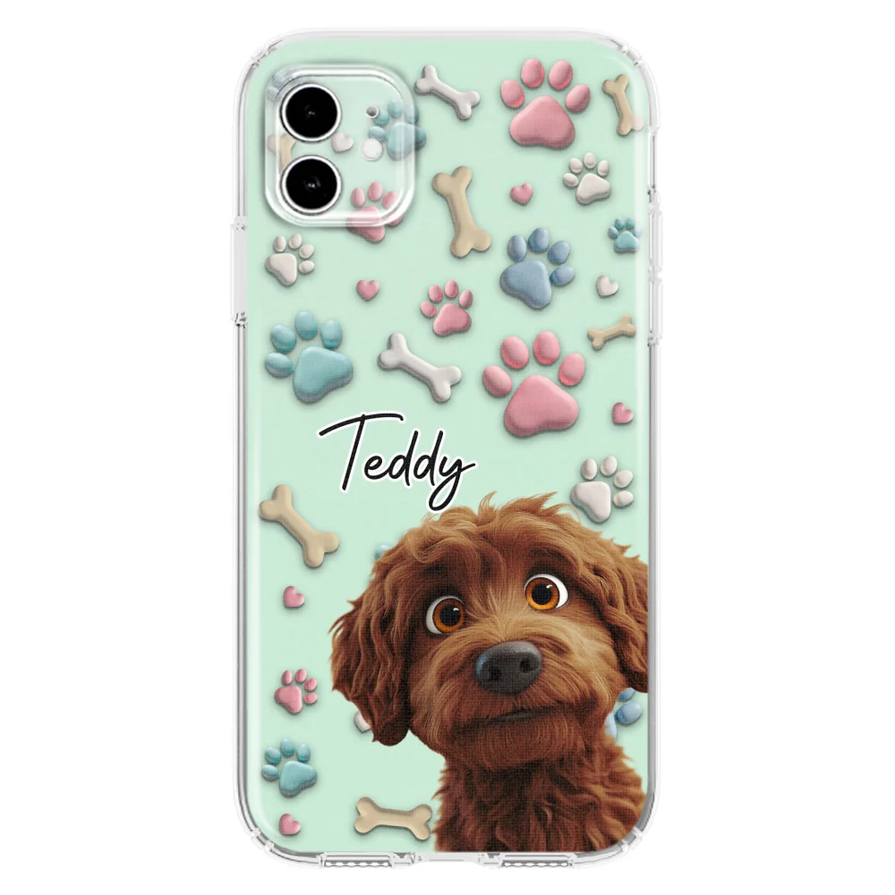 Lovely Dog Cartoon Version 2 - Personalized Custom Phone Case - Image 10