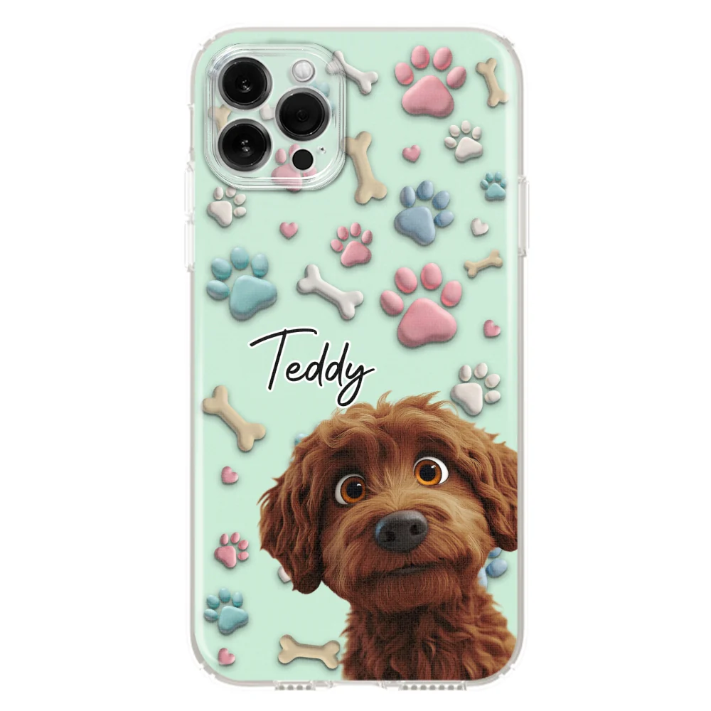 Lovely Dog Cartoon Version 2 - Personalized Custom Phone Case - Image 12