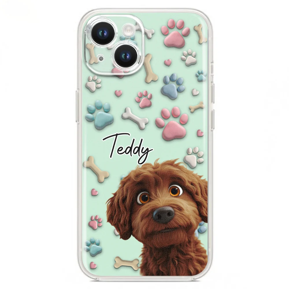 Lovely Dog Cartoon Version 2 - Personalized Custom Phone Case - Image 16