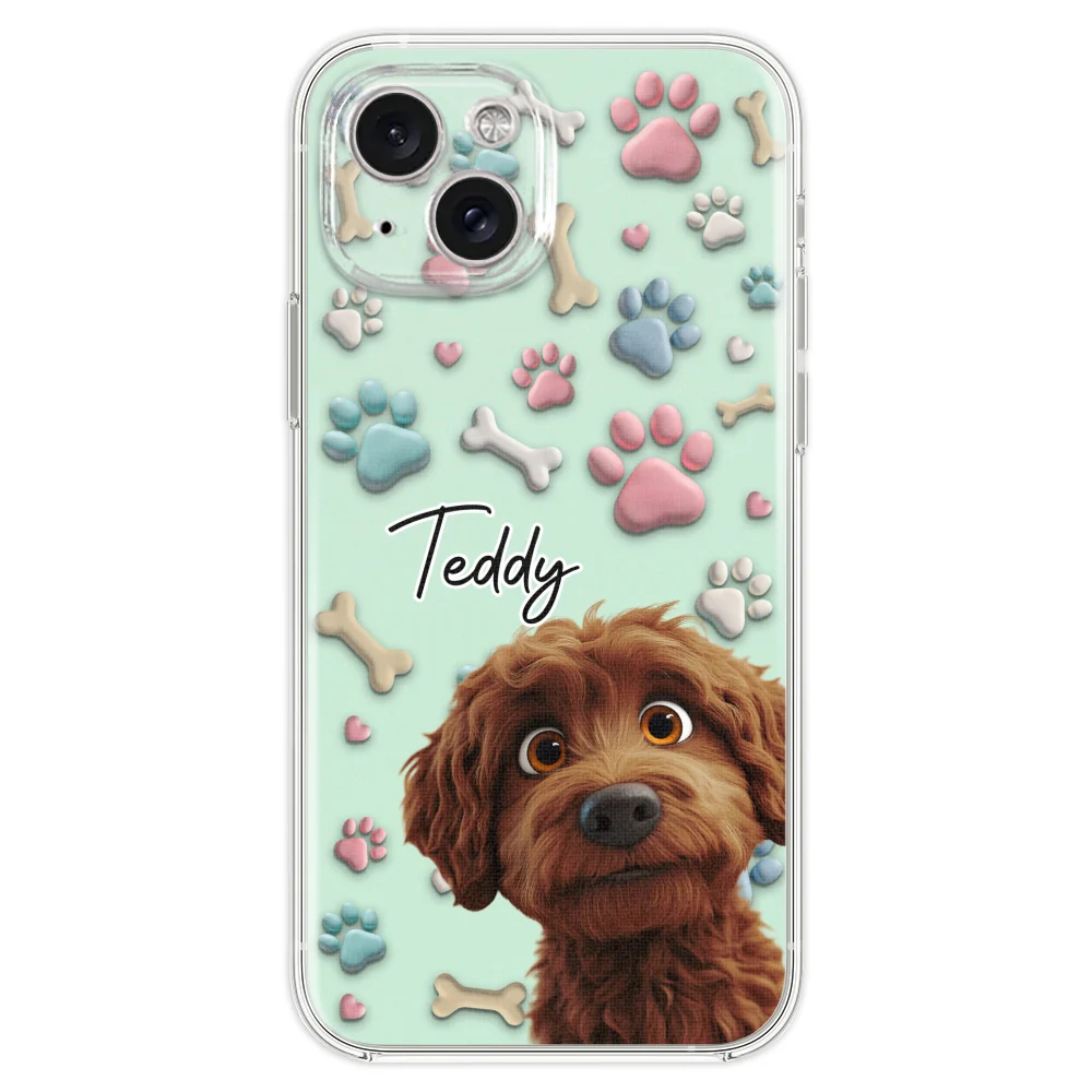 Lovely Dog Cartoon Version 2 - Personalized Custom Phone Case - Image 20