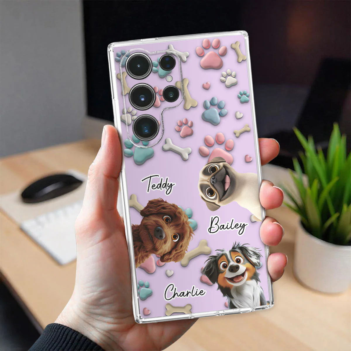 Lovely Dog Cartoon Version 2 - Personalized Custom Phone Case - Image 27