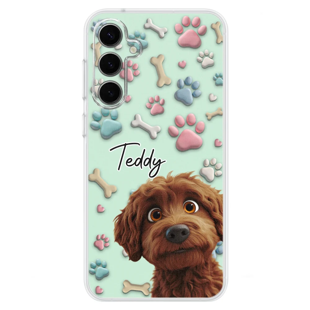 Lovely Dog Cartoon Version 2 - Personalized Custom Phone Case - Image 30