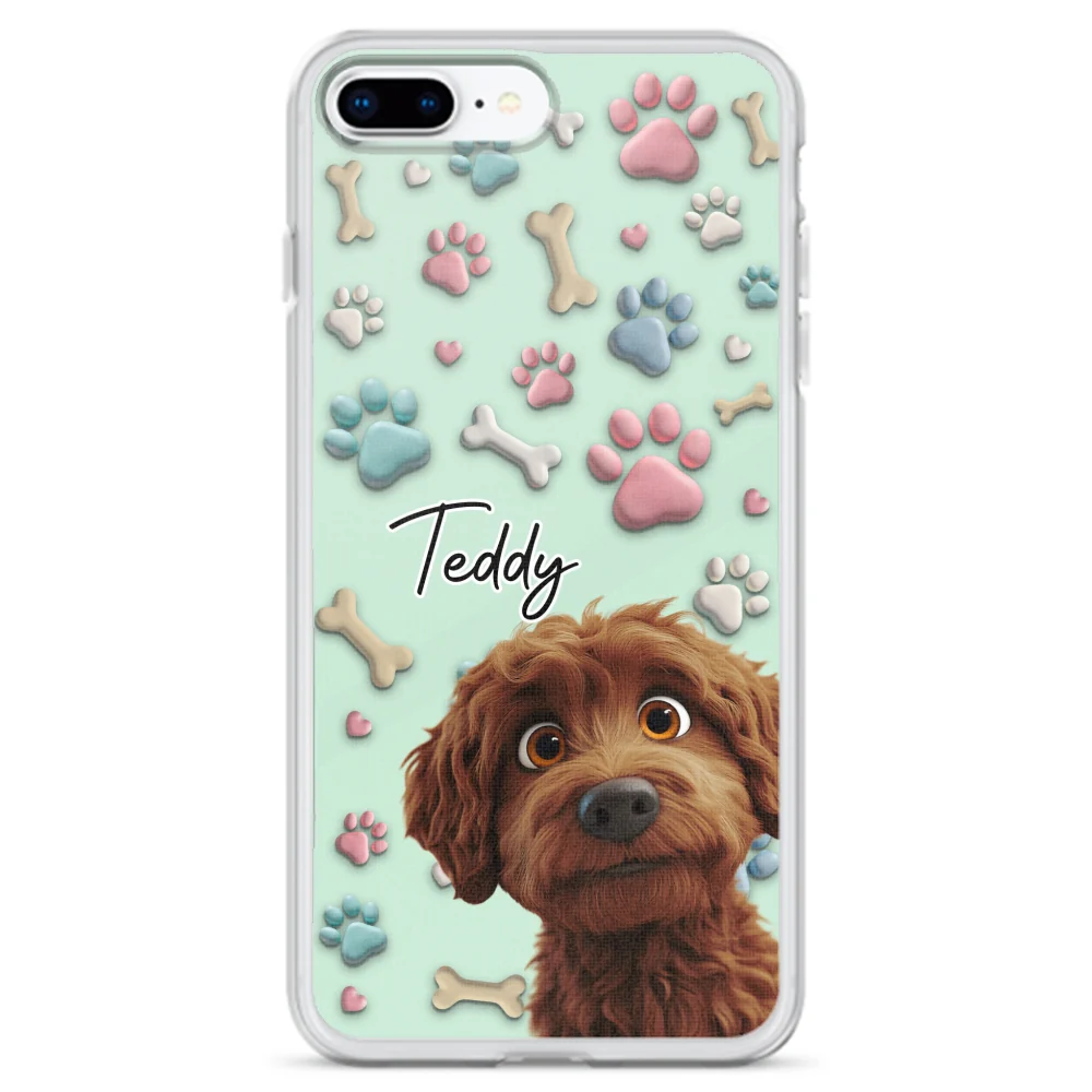 Lovely Dog Cartoon Version 2 - Personalized Custom Phone Case - Image 6
