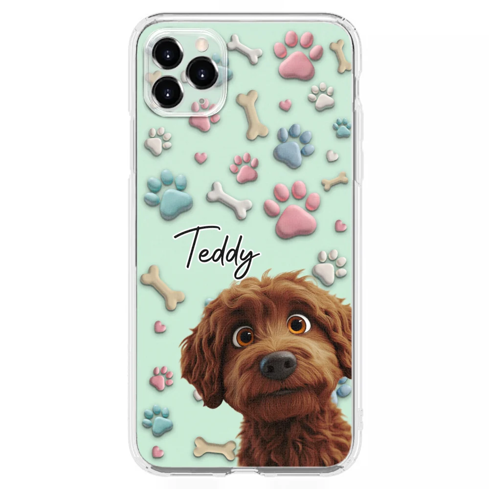 Lovely Dog Cartoon Version 2 - Personalized Custom Phone Case - Image 8