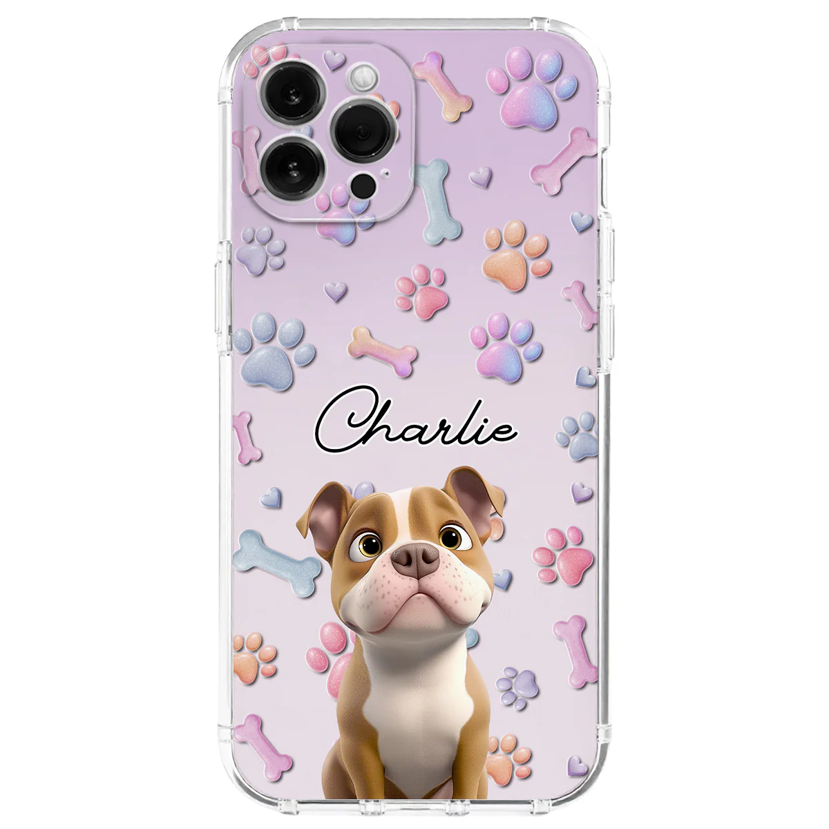 Lovely Dog - Personalized Custom 3D Effect Phone Case